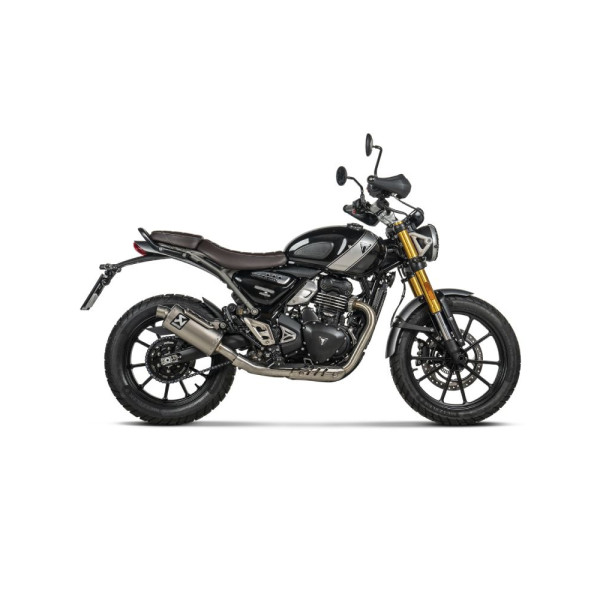Вихлопна система Akrapović Slip-On Line Triumph Scrambler 400 X (24)/ Speed 400 (24-) титан