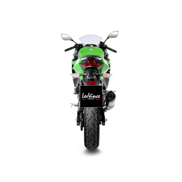 Вихлопна система LeoVince LV One Evo Slip-On, Нержавіюча сталь для Kawasaki Ninja 400 (18-23)/ Z 400 (19-23)/ Ninja 500/ Z 500 (24-)