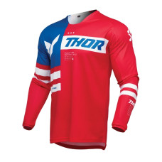 Кофта ендуро Thor Launchmode Patriot червоно-біло-синя