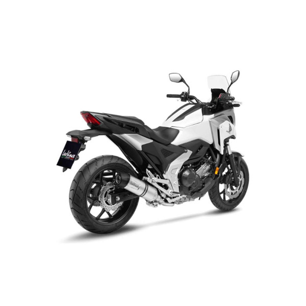 Вихлопна система LeoVince LV One Evo Slip-On, Нержавіюча сталь + Карбон для Hondy NC 750 X (21-24) срібляста