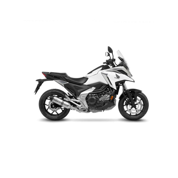 Вихлопна система LeoVince LV One Evo Slip-On, Нержавіюча сталь + Карбон для Hondy NC 750 X (21-24) срібляста