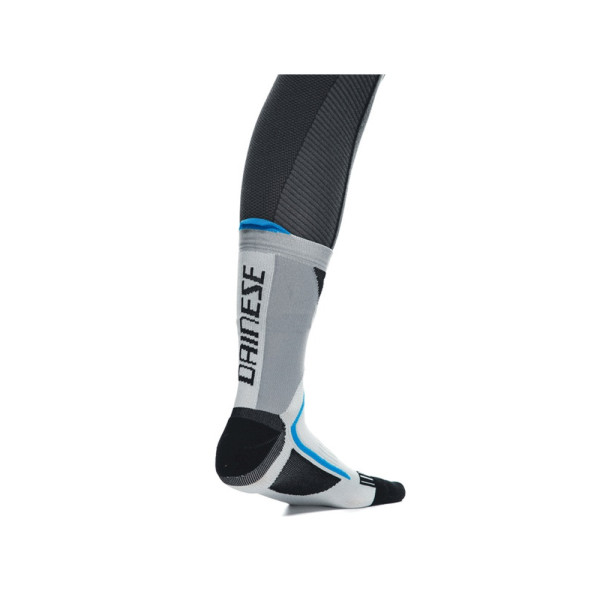 Короткі мотоциклетні шкарпетки Dainese Dry Mid біло-чорно-сині