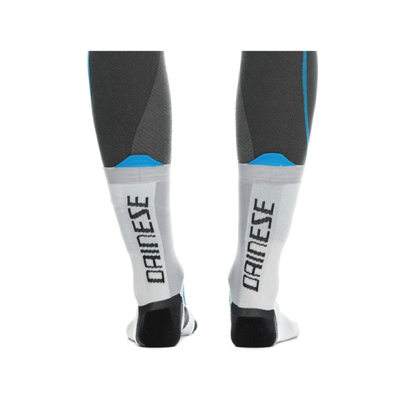 Короткі мотоциклетні шкарпетки Dainese Dry Mid біло-чорно-сині