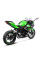 Глушник мотоцикла LeoVince LV-10 Black Edition Slip-On, Нержавіюча сталь для Kawasaki Ninja 400 18- / Z 400 19-