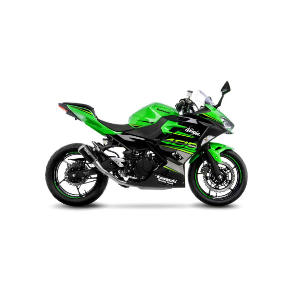 Глушник мотоцикла LeoVince LV-10 Black Edition Slip-On, Нержавіюча сталь для Kawasaki Ninja 400 18- / Z 400 19-