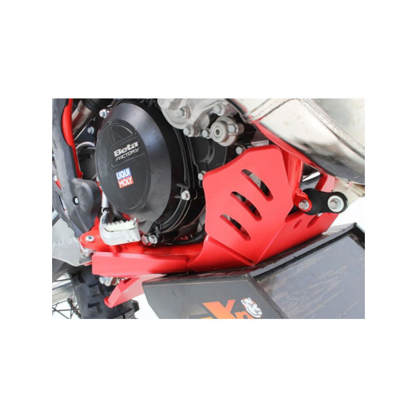 Плита під двигун AXP Racing Beta 250RR/300RR/300RR Race (20-24) з захистом важеля червона