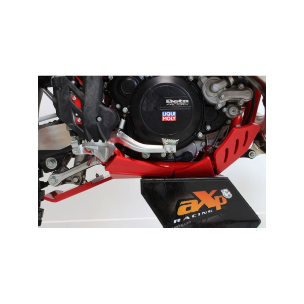 Плита під двигун AXP Racing Beta 250RR/300RR/300RR Race (20-24) з захистом важеля червона