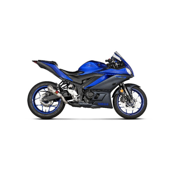 Глушник мотоцикловий Slip-On Line (Нержавіюча сталь) Akrapović Yamaha MT-03 (22-)/ YZF-R3 (15-)