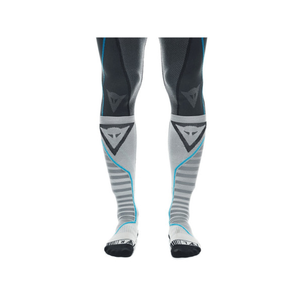 Довгі мотоциклетні шкарпетки Dainese Dry Long біло-чорно-сині