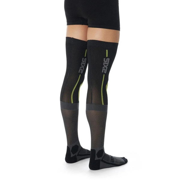 Мотоциклетні шкарпетки SIXS Knee Brace чорні-жовті