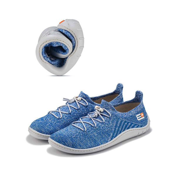 Жіночі черевики Brubeck Barefoot Merino синьо-білі