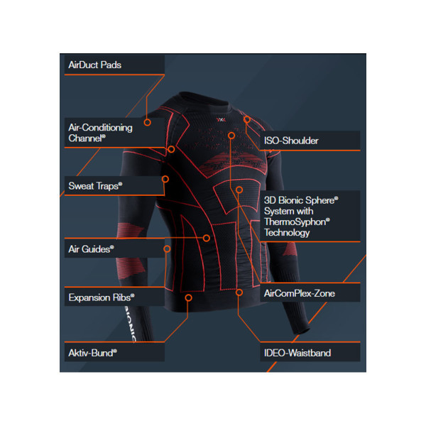 Терморегулююча футболка X-Bionic Moto Energizer 4.0 B019