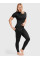 Жіноча термокофта з коротким рукавом Redline Saxon 2.0 Merino чорна