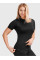 Жіноча термокофта з коротким рукавом Redline Saxon 2.0 Merino чорна