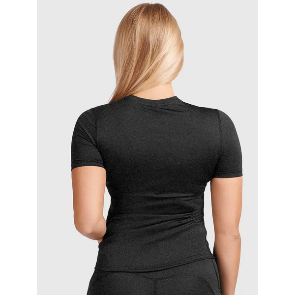 Жіноча термокофта з коротким рукавом Redline Saxon 2.0 Merino чорна