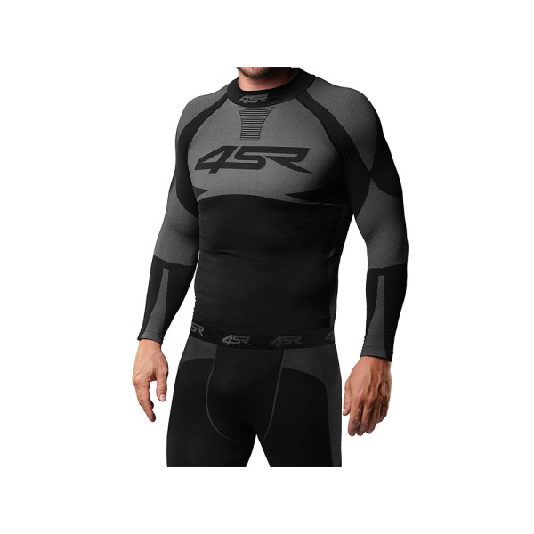 Комплект термобілизни 4SR Seamless Set чорний-сірий