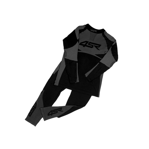 Комплект термобілизни 4SR Seamless Set чорний-сірий