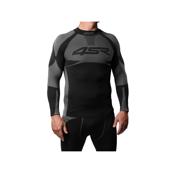 Комплект термобілизни 4SR Seamless Set чорний-сірий