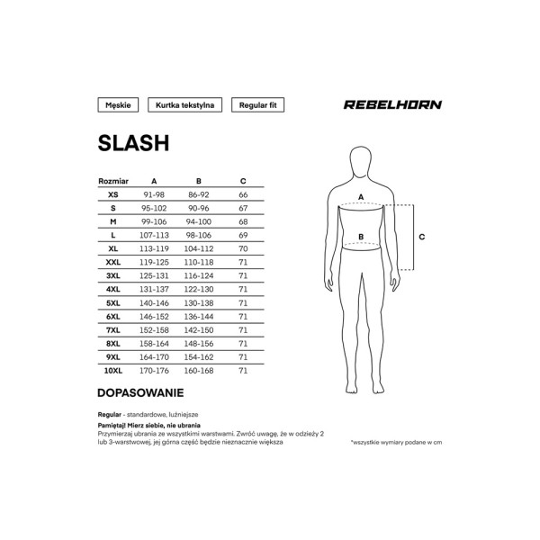 Мотоциклетна текстильна куртка Rebelhorn Slash чорна