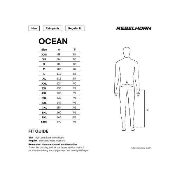 Дощові штани Rebelhorn Ocean чорні