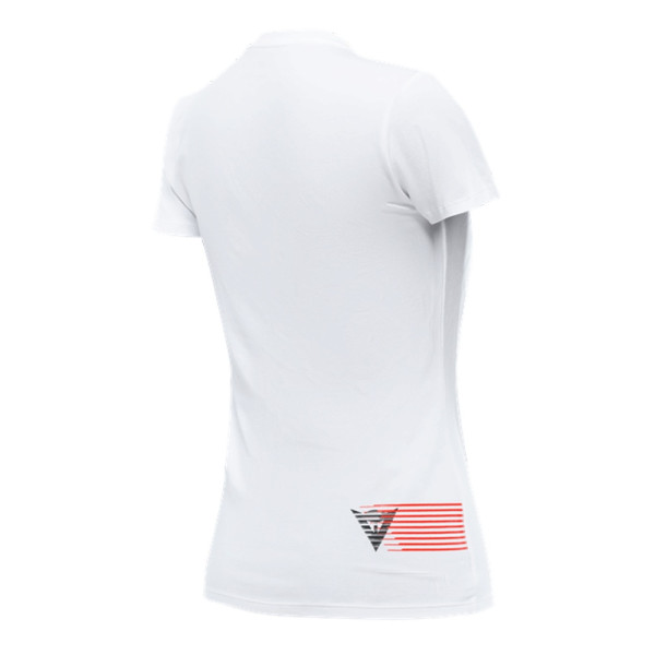 Жіноча футболка Dainese Logo біло-чорна