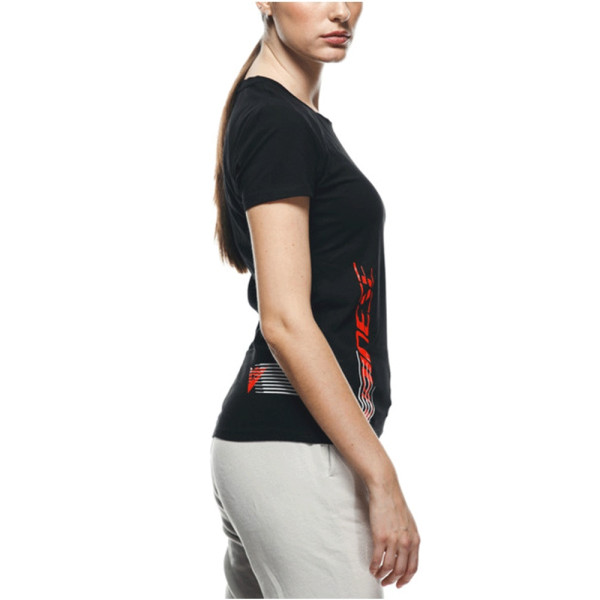 Футболка жіноча Dainese Logo чорна-червона