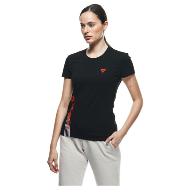 Футболка жіноча Dainese Logo чорна-червона