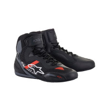 Мотоциклетні туристичні черевики Alpinestars Faster-3 Rideknit чорні-червоні