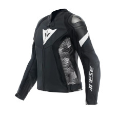 Жіноча мотоциклетна шкіряна куртка Dainese Avro 5 чорна-біла