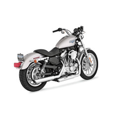 Глушники Vance & Hines Twin Slash хром для Harley Davidson XL (04-13)