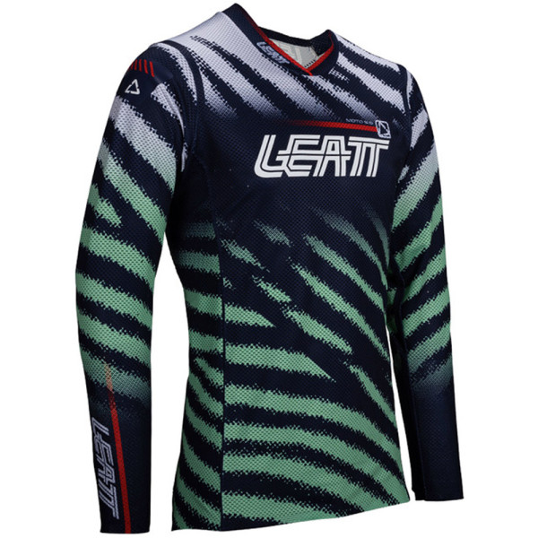 Кросова кофта Leatt Moto 5.5 UltraWeld Matcha синьо-зелена