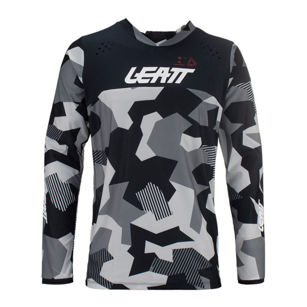 Кросова кофта Leatt Moto 4.5 Enduro Forge чорна-сіра