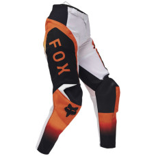 Кросові штани дитячі Fox 180 Lean біло-помаранчеві-флюо