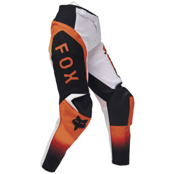 Кросові штани дитячі Fox 180 Lean біло-помаранчеві-флюо