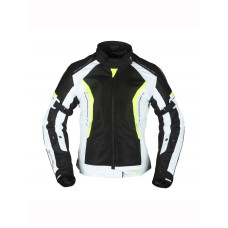 Жіноча мотоциклетна куртка Modeka Khao Air чорна-попелясто-неонова