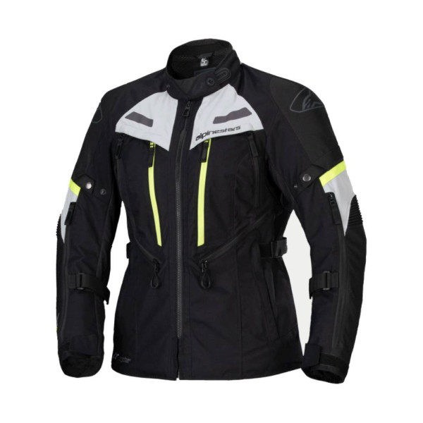 Жіноча текстильна мотоциклетна куртка Alpinestars Stella Bogota Pro Drystar чорна-сіра