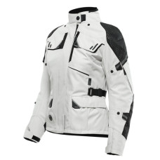 Жіноча текстильна мотоциклетна куртка Dainese Ladakh 3L D-Dry біло-чорна