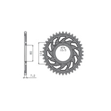 Зірка SUNSTAR 1-4347 39 зубів