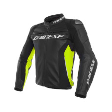 Мотоциклетна шкіряна куртка Dainese RACING 3 чорна-жовта