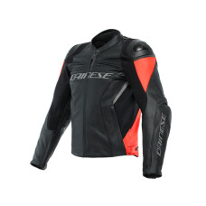 Мотоциклетна куртка шкіряна Dainese Racing 4 чорна-червона