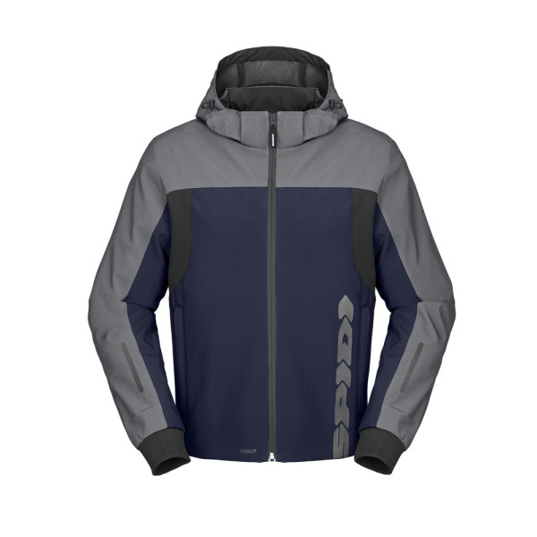 Куртка мотоциклетна Spidi Hoodie H2Out II сірно-синя