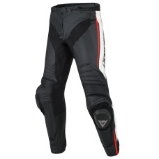 Мотоциклетні шкіряні штани Dainese MISANO чорні-білі