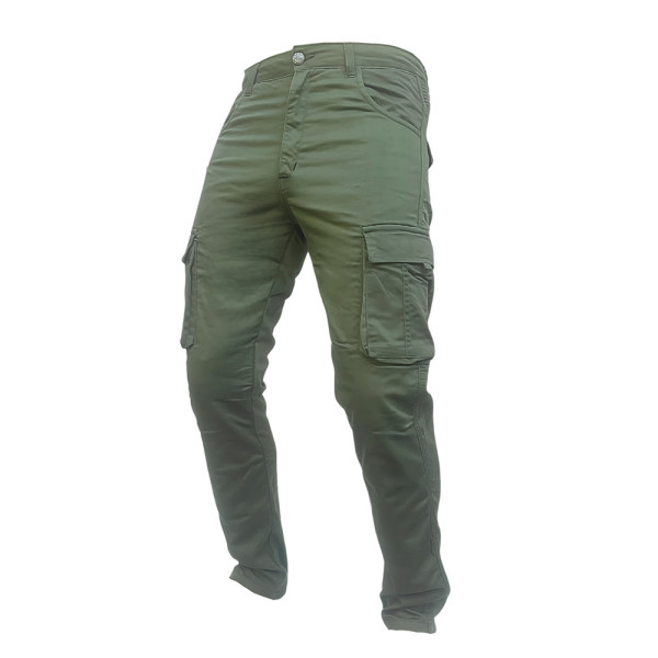 Мотоциклетні джинси Mottowear Helios Green 2.4 зелені