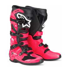 Бутси ендуро Alpinestars MX Tech 7 чорні-рожеві