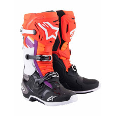 Бутси ендуро Alpinestars MX Tech 10 помаранчево-чорно-фіолетові