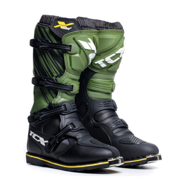 Бутси ендуро TCX X-Blast чорні-зелені