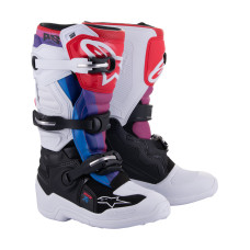 Дитячі кросові черевики Alpinestars MX Tech 7S чорні-білі-червоні