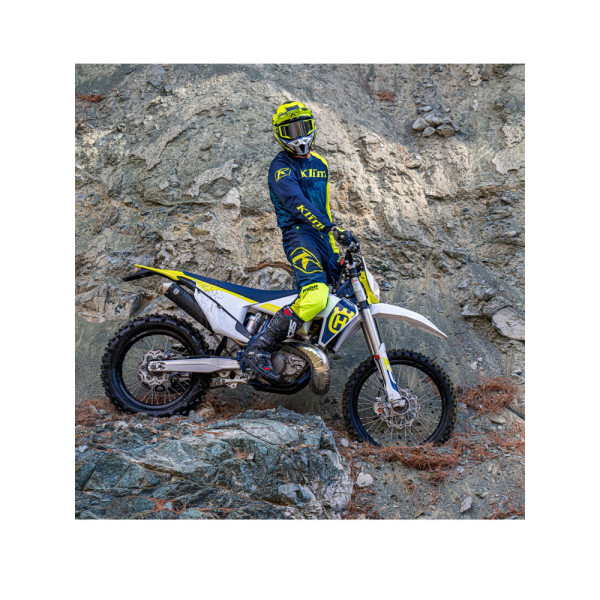 Кросові штани Klim XC Lite синьо-жовті