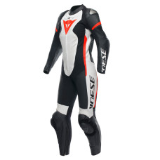 Мотоциклетний комбінезон одночастинний жіночий Dainese Grobnik чорний-біло-червоний
