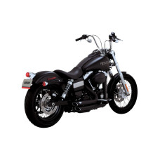 Повний вихлопний систем Vance & Hines Shortshots Staggered для обраних моделей Harley Davidson Чорний Мат
